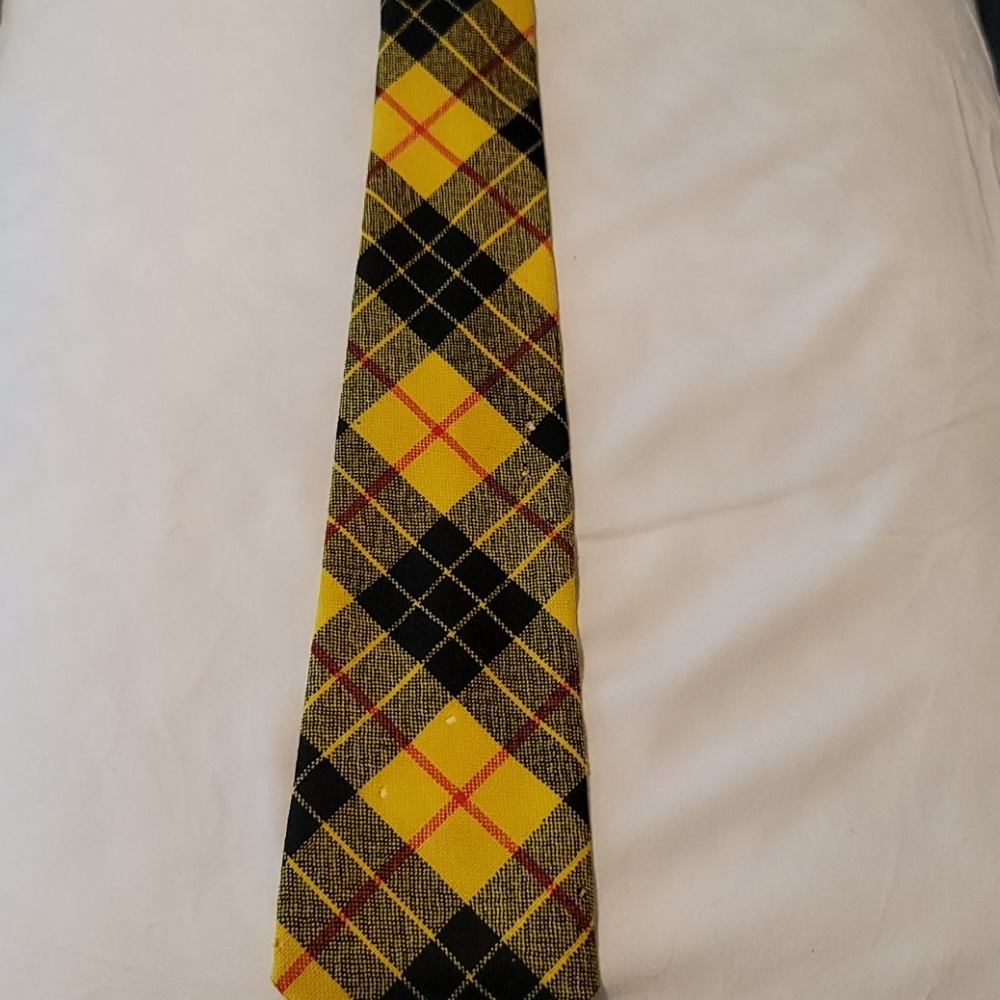 Scottish tartan tie.